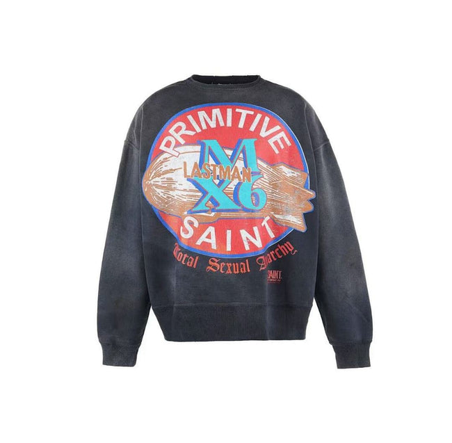 Saint Michael ST1020 Circular Emblem Graphic Sweatshirt Main Image