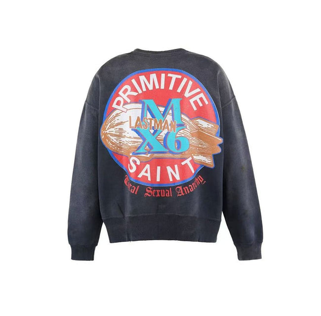 Saint Michael ST1020 Circular Emblem Graphic Sweatshirt Hover Image