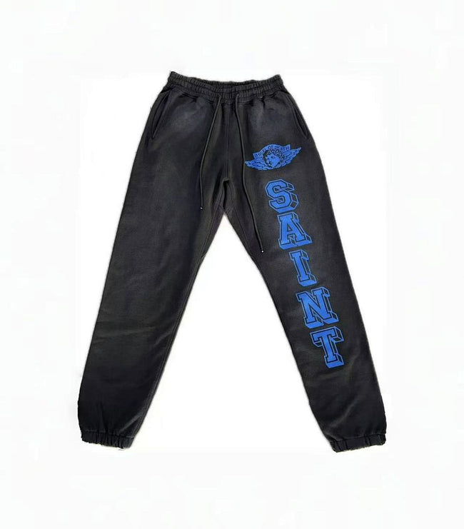 Saint Michael KST1037 Angel Wing Vertical Logo Sweatpants Hover Image