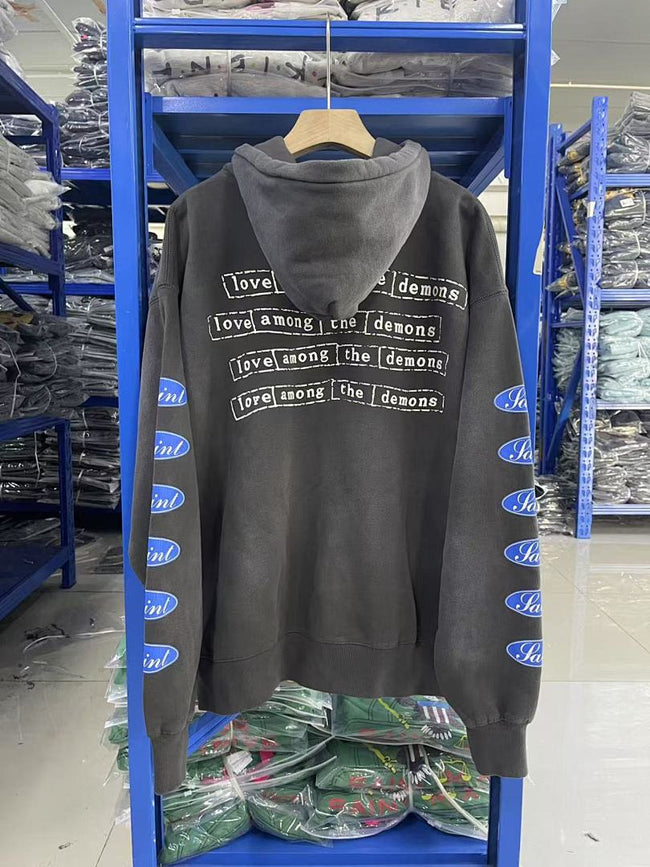 Saint Michael ST1034 Oval Logo Hoodie Main Image