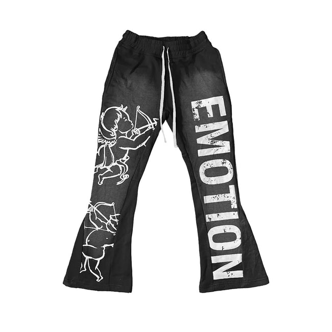 MIXED EMOTION Multi-Panel Graphic Track Pants Main Image