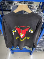 Saint Michael Botanical Flower Pot Print Sweatshirt