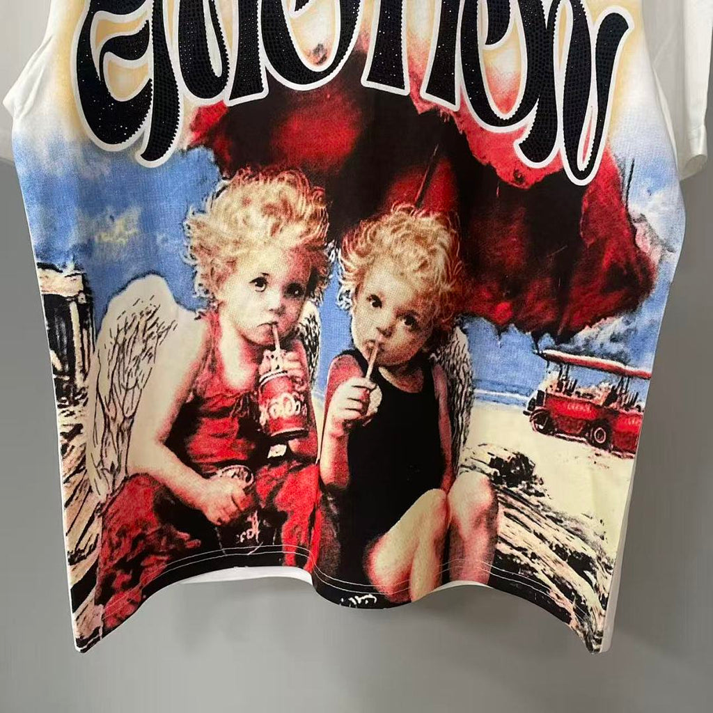 Mixed Emotion Graphic Portrait Tee
