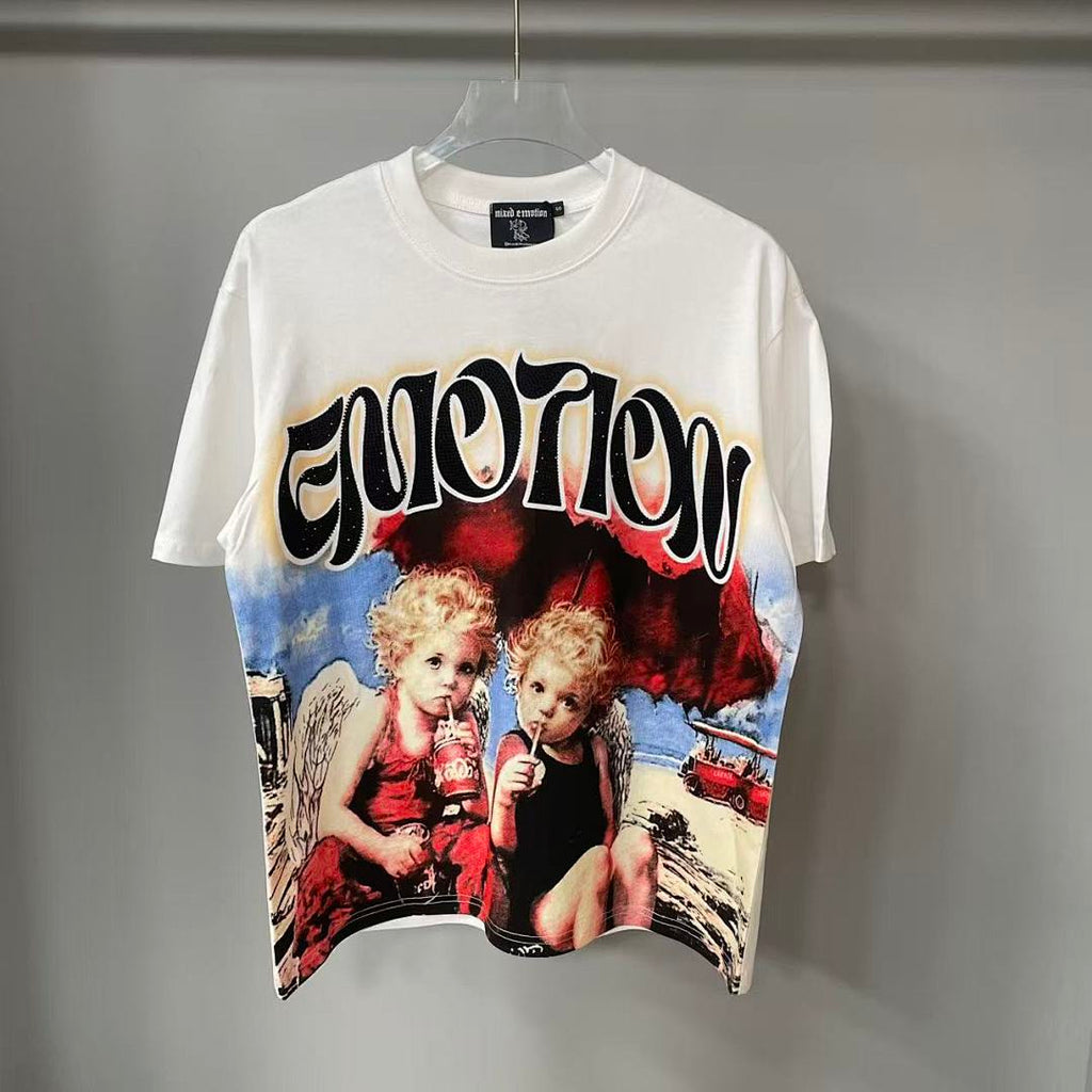 Mixed Emotion Graphic Portrait Tee