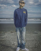 Saint Michael Sleeve Print & Back Emblem Vintage Sweatshirt