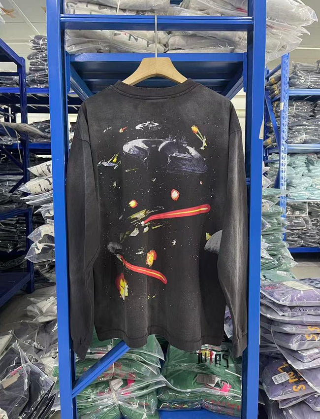Saint Michael Rocket Graphic & Multi-Print Sweatshirt Main Image