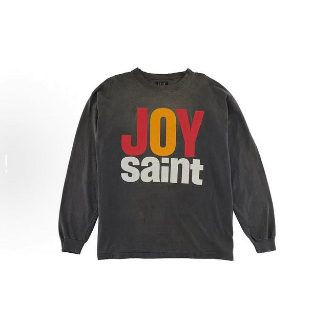 Saint Michael Joy Saint Slogan Print Vintage Sweatshirt Hover Image