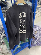 Saint Michael Sword Graphic & Text Long Sleeve Sweatshirt