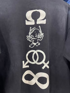 Saint Michael Sword Graphic & Text Long Sleeve Sweatshirt