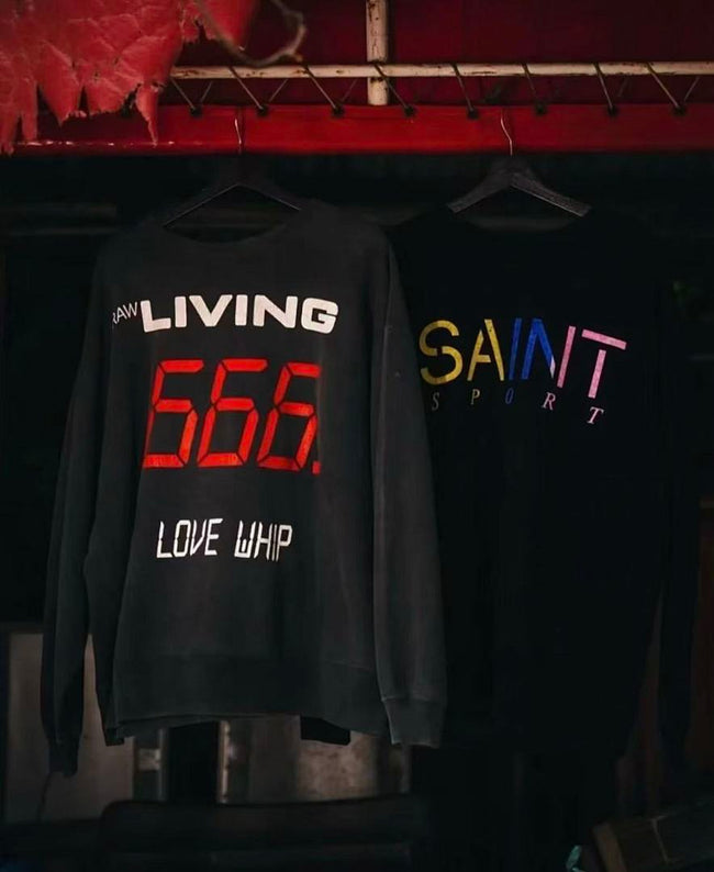 Saint Michael ST1077 Rainbow Letter Logo Sweatshirt Main Image