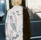 Saint Michael Sketch Line Art Graphic Sweatshirt