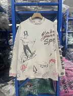 Saint Michael Sketch Line Art Graphic Sweatshirt