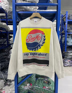 Saint Michael ST1200 Retro Label Graphic Sweatshirt