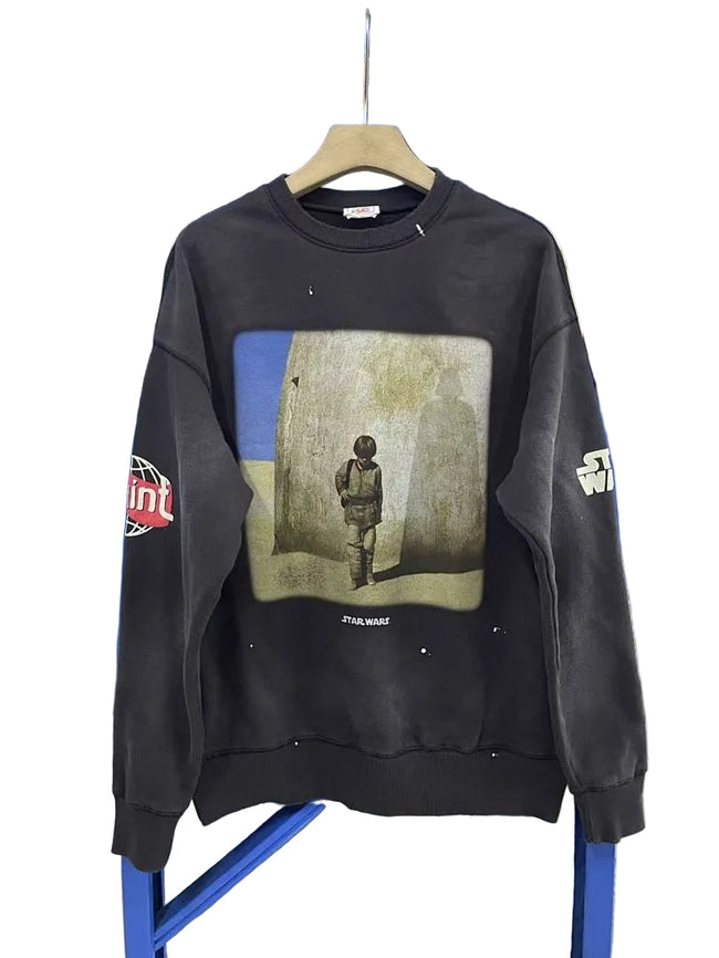 Saint Michael ST1106 Vintage Photo Portrait Sweatshirt Hover Image