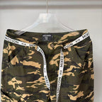 MIXED EMOTION Camo Graphic Utility Cargo Pants