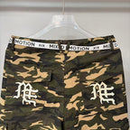MIXED EMOTION Camo Graphic Utility Cargo Pants