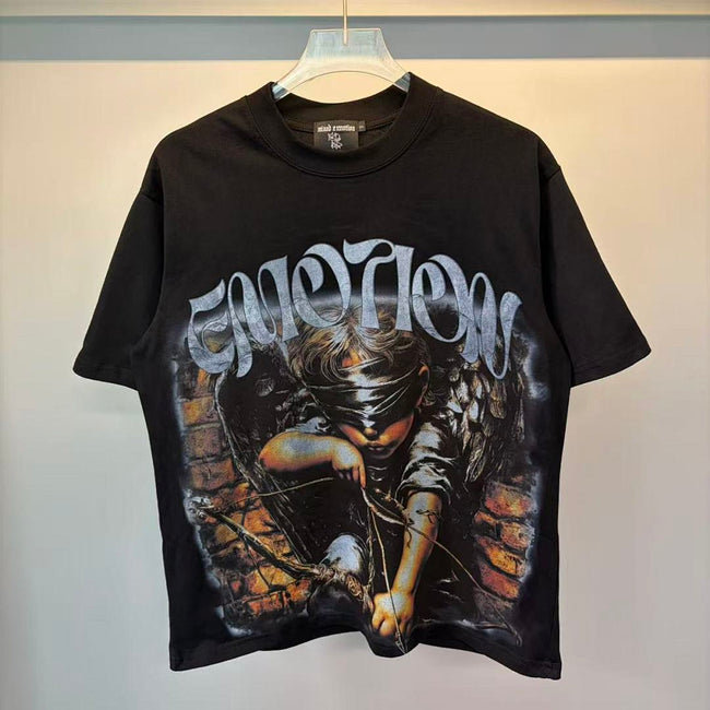 Mixed Emotion Distressed Warrior Graphic Tee Hover Image