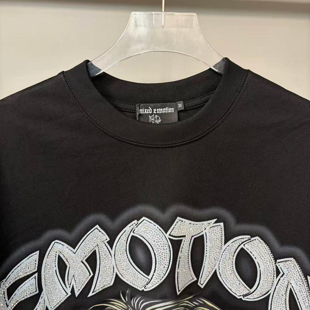 Mixed Emotion Skeleton Character Graphic Tee