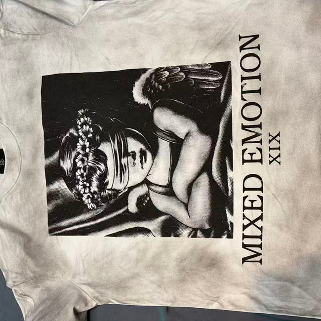 Mixed Emotion Vintage Portrait Graphic Tee Main Image