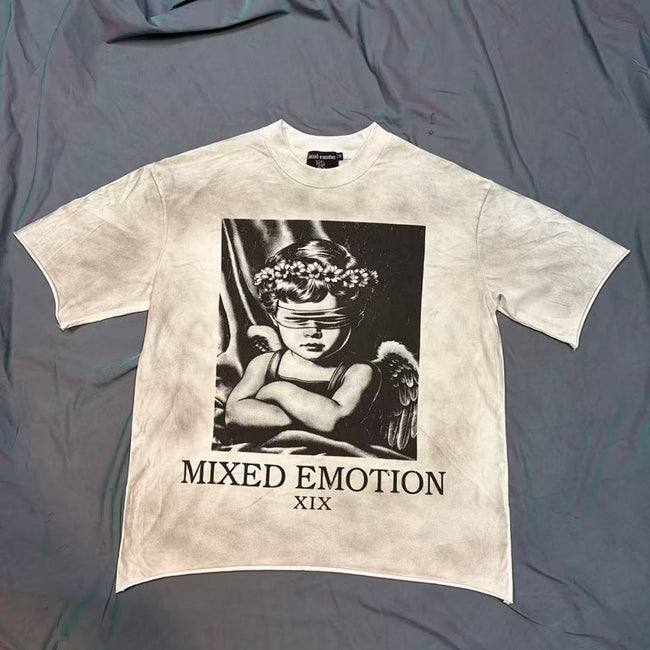 Mixed Emotion Vintage Portrait Graphic Tee Hover Image