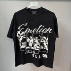 Mixed Emotion Layered Figure Graphic Tee
