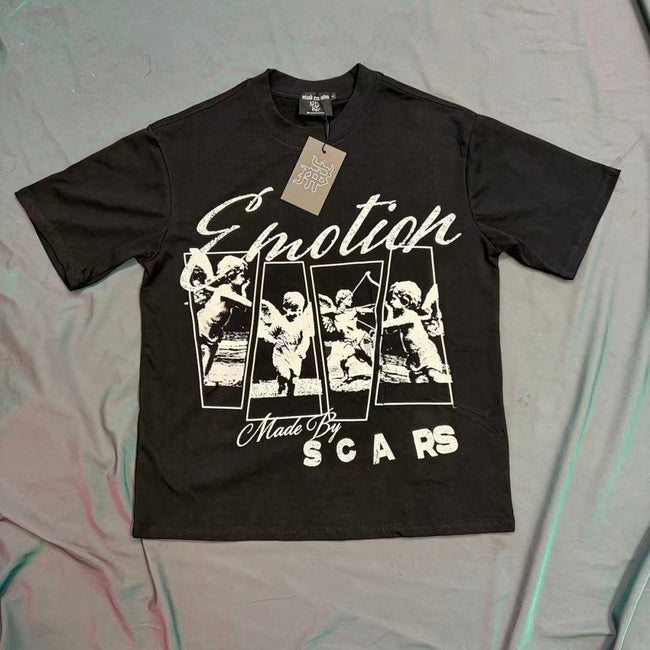 Mixed Emotion Layered Figure Graphic Tee Hover Image