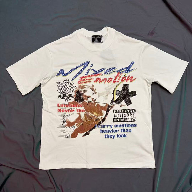 Mixed Emotion Illustrated Typography Tee Hover Image