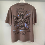 Mixed Emotion Dual Panel Graphic Tee