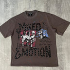 Mixed Emotion Dual Panel Graphic Tee