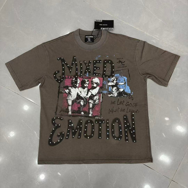 Mixed Emotion Dual Panel Graphic Tee Hover Image