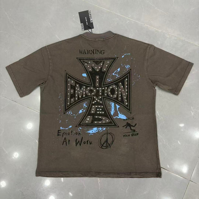 Mixed Emotion Dual Panel Graphic Tee Main Image