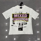 Mixed Emotion Collage Lettering Graphic Tee
