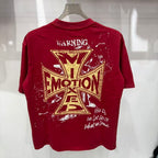 Mixed Emotion Distressed Typography Graphic Tee