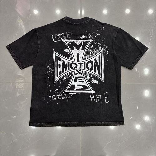 Mixed Emotion Distressed Handwritten Graphic Tee Main Image