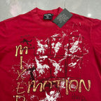 Mixed Emotion Distressed Typography Graphic Tee
