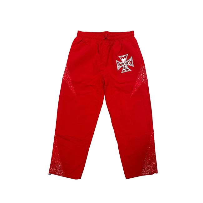 MIXED EMOTION Cross Logo Nylon-Style Casual Shorts Hover Image