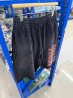 Saint Michael Distressed Vintage Effect Gothic Text Sweat Shorts