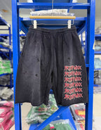 Saint Michael Distressed Vintage Effect Gothic Text Sweat Shorts