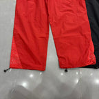 MIXED EMOTION Cross Logo Nylon-Style Casual Shorts