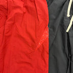 MIXED EMOTION Cross Logo Nylon-Style Casual Shorts