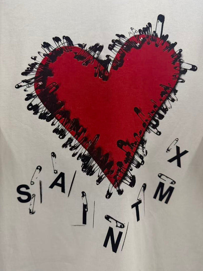 Saint Michael Heart Graphic Tee Main Image