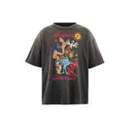 Saint Michael Illustrated Skull Graphic Tee