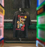Saint Michael Illustrated Skull Graphic Tee