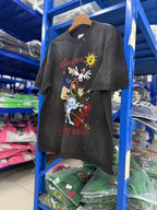 Saint Michael Illustrated Skull Graphic Tee