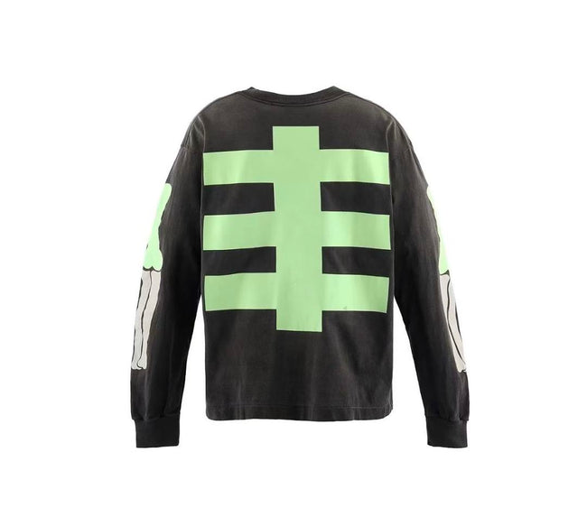 Saint Michael Skeleton Ribcage Print Knit Sweatshirt Main Image
