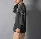 Saint Michael Distressed Minimalist Logo Sweatshirt