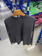 Saint Michael Distressed Minimalist Logo Sweatshirt