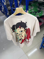Saint Michael Devil Boop Graphic Double-Sided T-Shirt