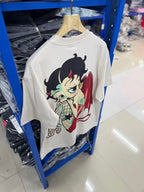 Saint Michael Devil Boop Graphic Double-Sided T-Shirt