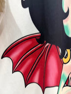 Saint Michael Devil Boop Graphic Double-Sided T-Shirt